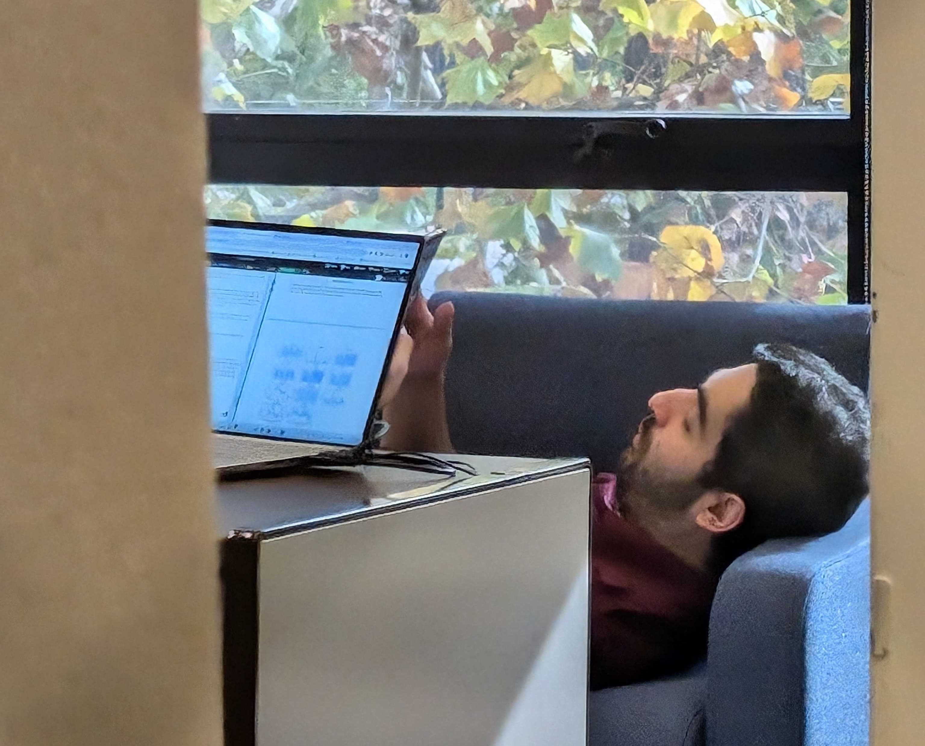 Visual representation for tip: Majdi after giving us a long lecture about hardwork and dedication. Photo Credit: The brave Leo Tunkle