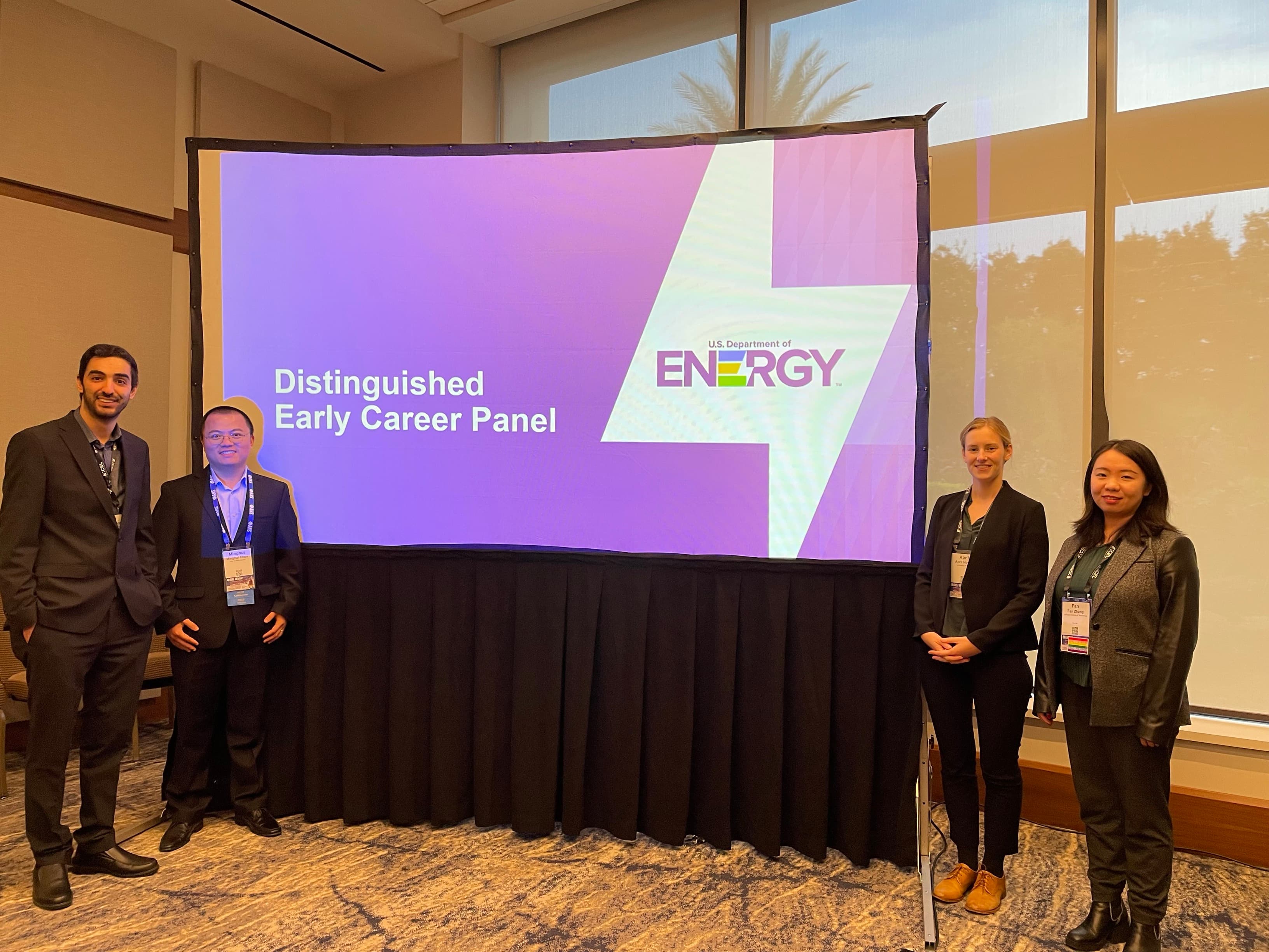 Visual representation for tip: Majdi at the early career panel at the ANS 2024 Winter conference in Orlando, FL. This picture is also his way to remind us that he was a superstar scientist in the past before being buried in management.